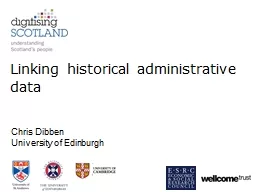 Chris Dibben University of Edinburgh