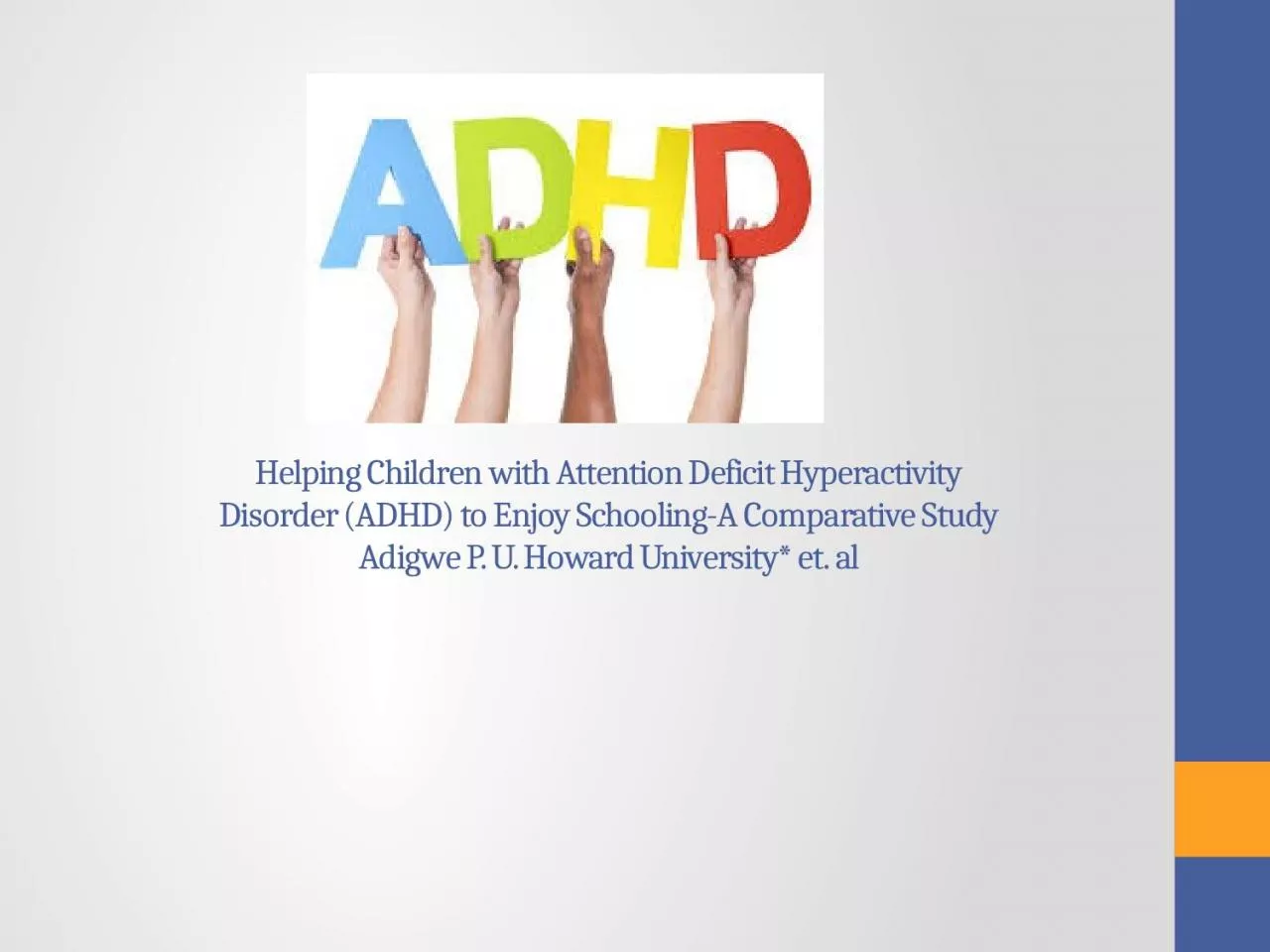 PPT-Helping Children with Attention Deficit Hyperactivity