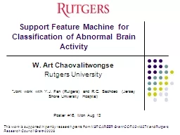 Support Feature Machine for Classification of Abnormal Brain Activity