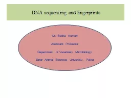 DNA  sequencing and fingerprints