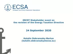 ERCST  Stakeholder   event