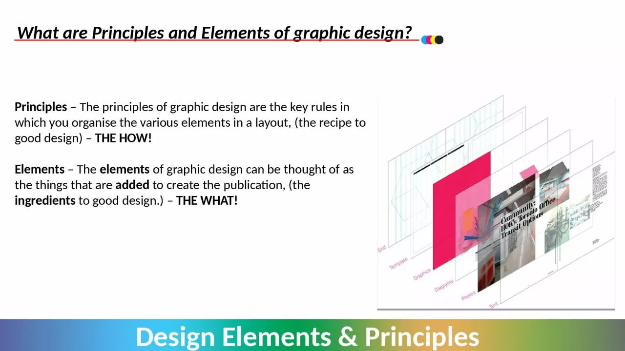 What are Principles and Elements of graphic design?