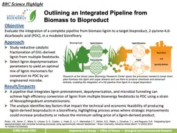 Approach   Study reductive catalytic fractionation of GVL-derived lignin from multiple feedstocks.