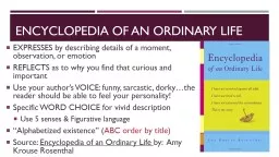 Encyclopedia of an ordinary life