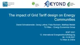 The  impact   of  Grid  Tariff