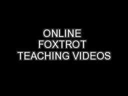 ONLINE FOXTROT TEACHING VIDEOS