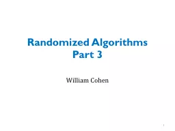 Randomized Algorithms Part