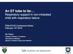 An ET tube to far… Respiratory support in non-intubated child with respiratory failure
