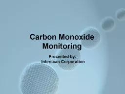 Carbon Monoxide Monitoring