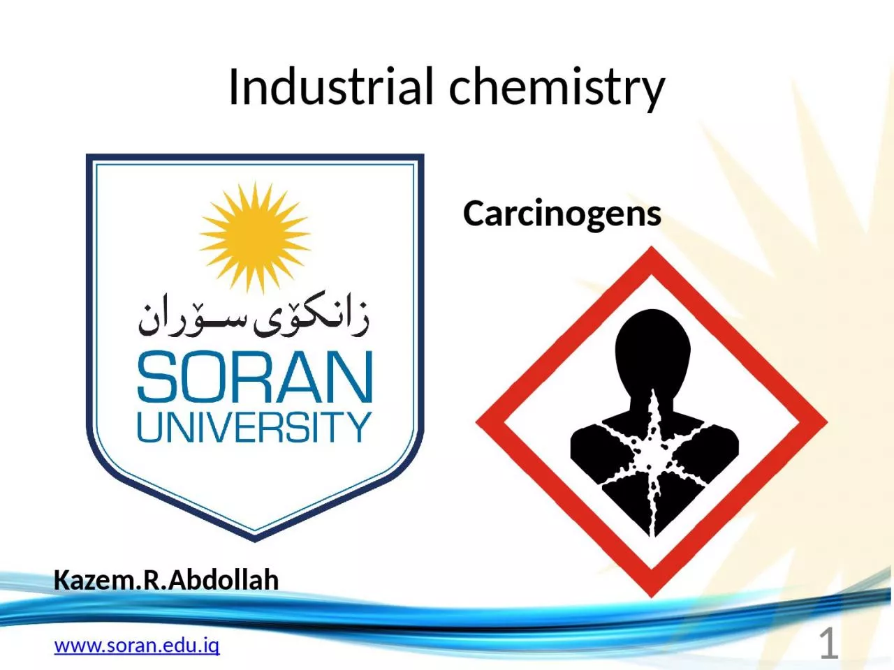 Industrial chemistry Kazem.R.Abdollah