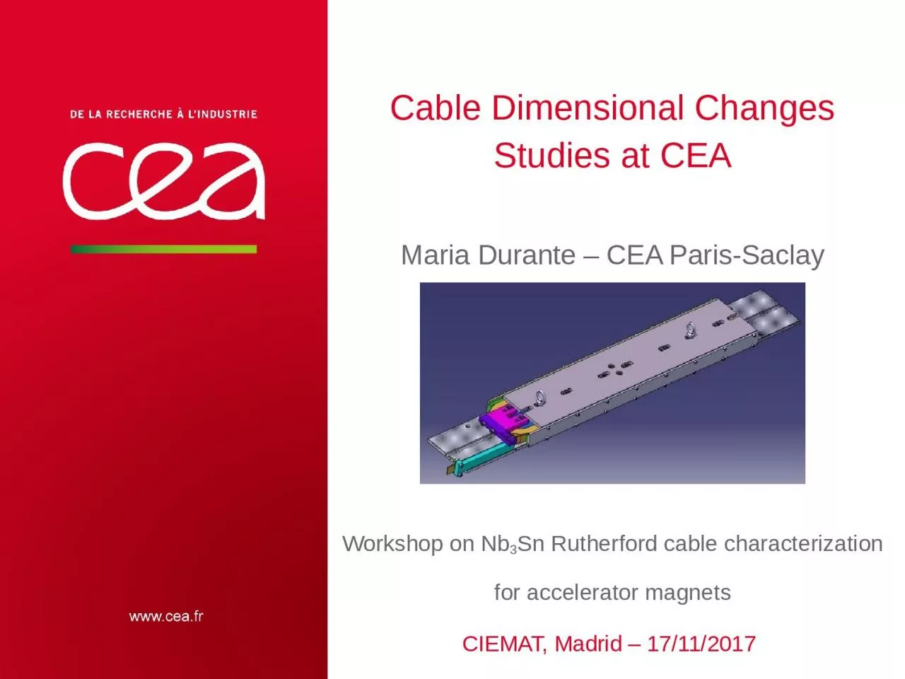 Cable Dimensional Changes Studies at CEA