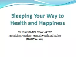 Sleeping Your Way to Health and Happiness