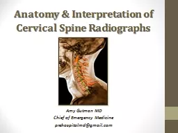 PPT-Anatomy & Interpretation of Cervical Spine Radiographs