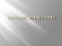 Chronic Pelvic Pain Definition: