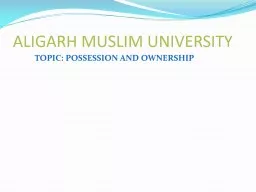 ALIGARH MUSLIM UNIVERSITY