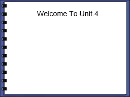 Welcome To Unit 4 Unit 4 Criminal Justice Forensic Science