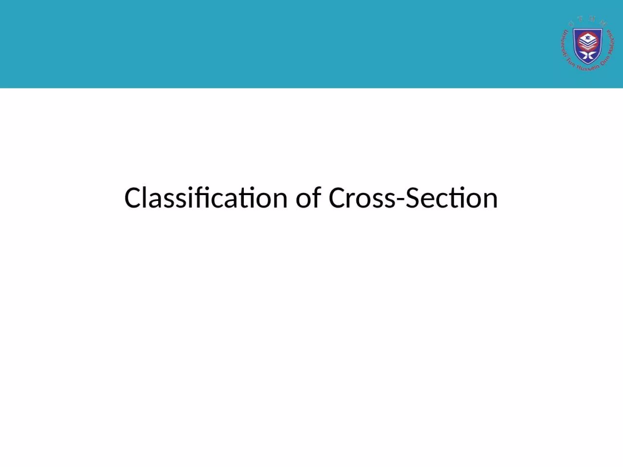 Classification of Cross-Section