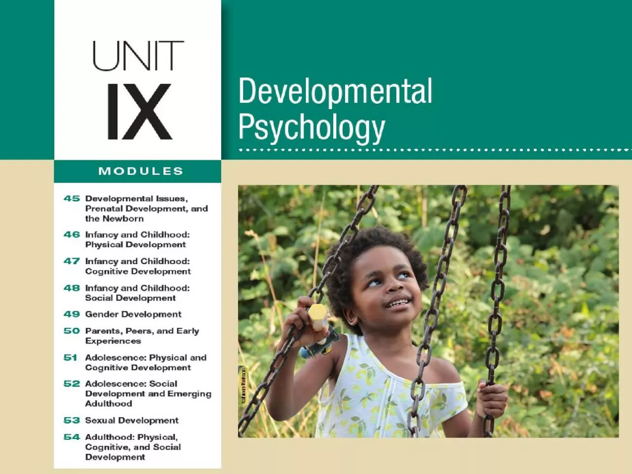 Unit 9 Developmental Psychology