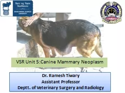 VSR Unit 5:Canine  Mammary