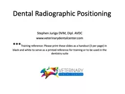 Dental Radiographic Positioning