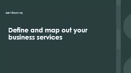 Define and map out your business services