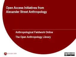 Open Access Initiatives from