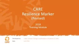 CARE Resilience Marker  (Revised)