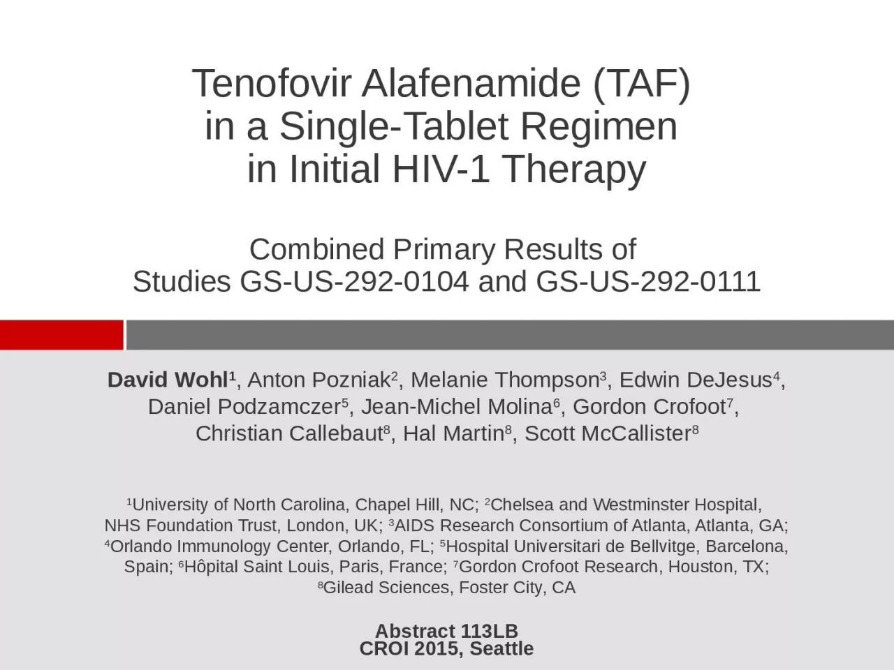 PPT-Tenofovir Alafenamide (TAF)