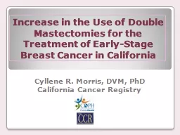 Increase in the Use of Double Mastectomies for the Treatment of Early-Stage Breast Cancer