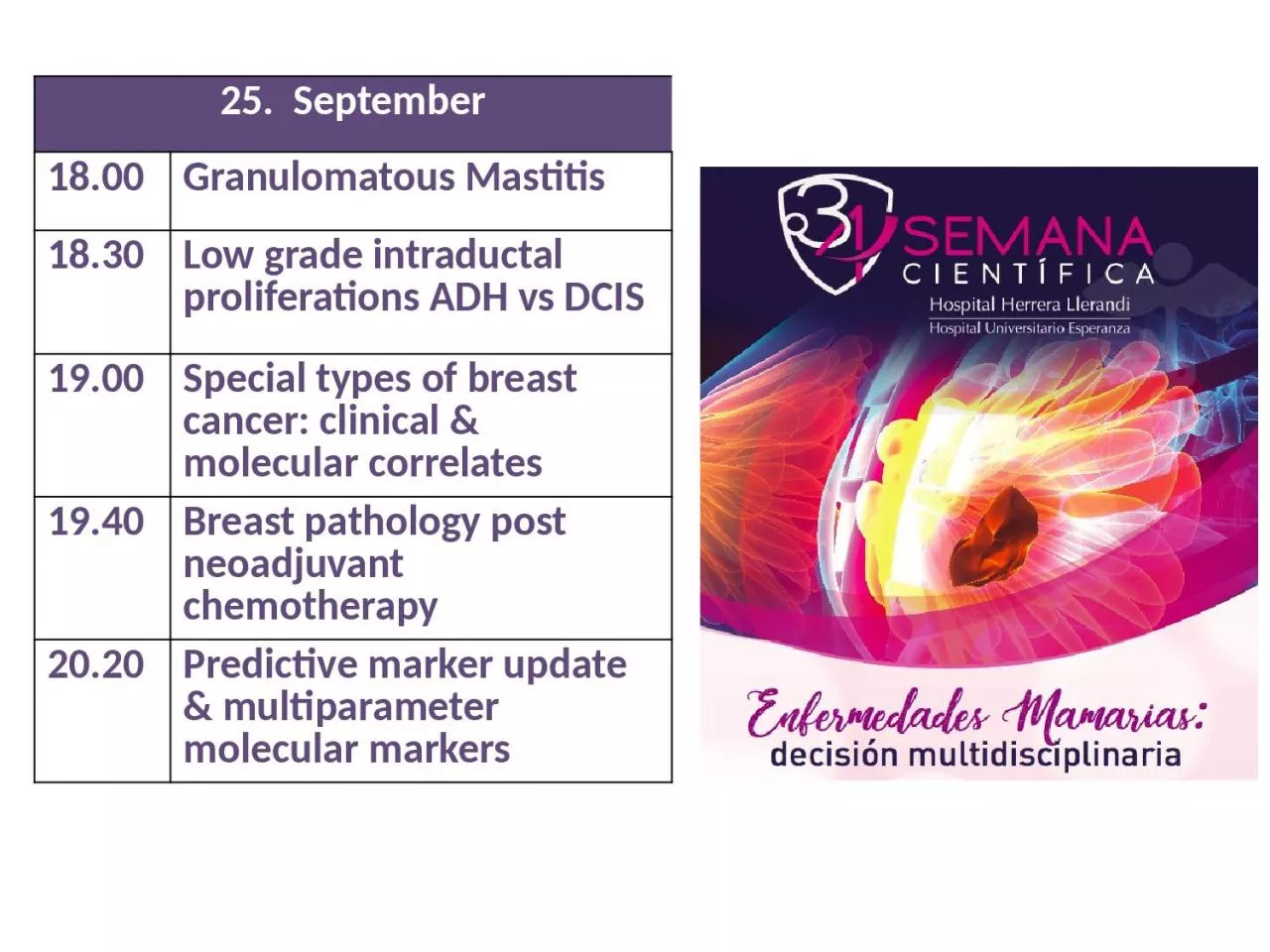 PPT-25. September 18.00 Granulomatous Mastitis