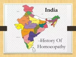 History Of Homoeopathy  India