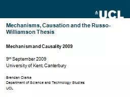 Mechanisms, Causation and the Russo-Williamson Thesis