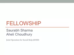 Fellowship  Saurabh  Sharma