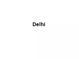 Delhi Shahdara  & Central Districts