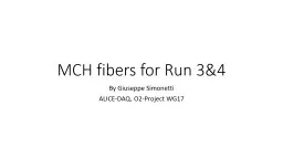 MCH fibers for Run 3&4