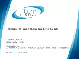 Helium Release  from SC