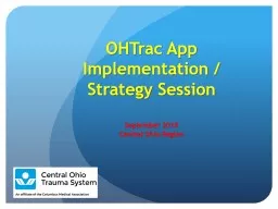 PPT-OHTrac App Implementation / Strategy Session