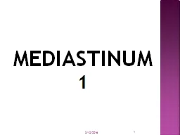 MEDIASTINUM 6/20/2019 1 The