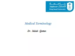 Medical Terminology Dr.