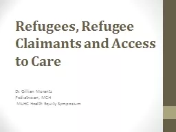 Refugees,  Refugee Claimants and