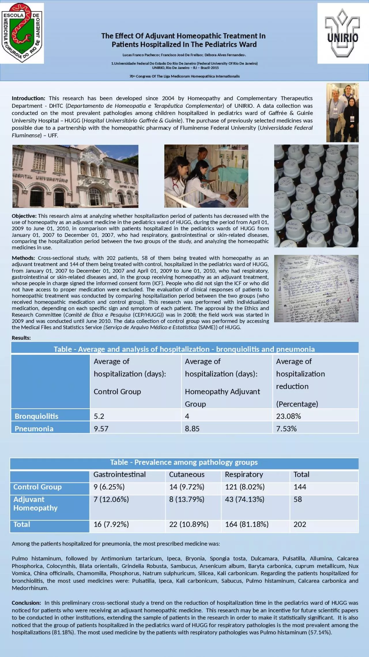 PPT-The Effect Of Adjuvant Homeopathic Treatment In