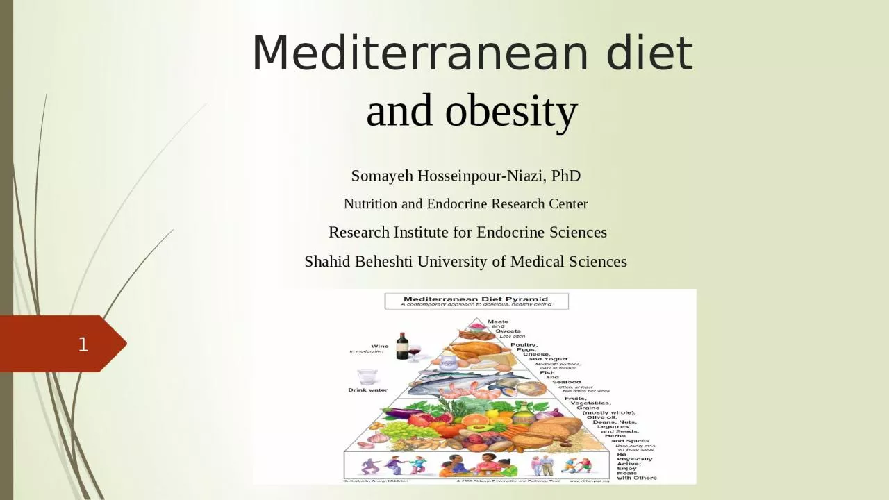 Mediterranean diet and  obesity