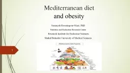 Mediterranean diet and  obesity