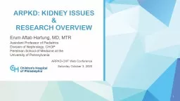 ARPKD: kidney issues &