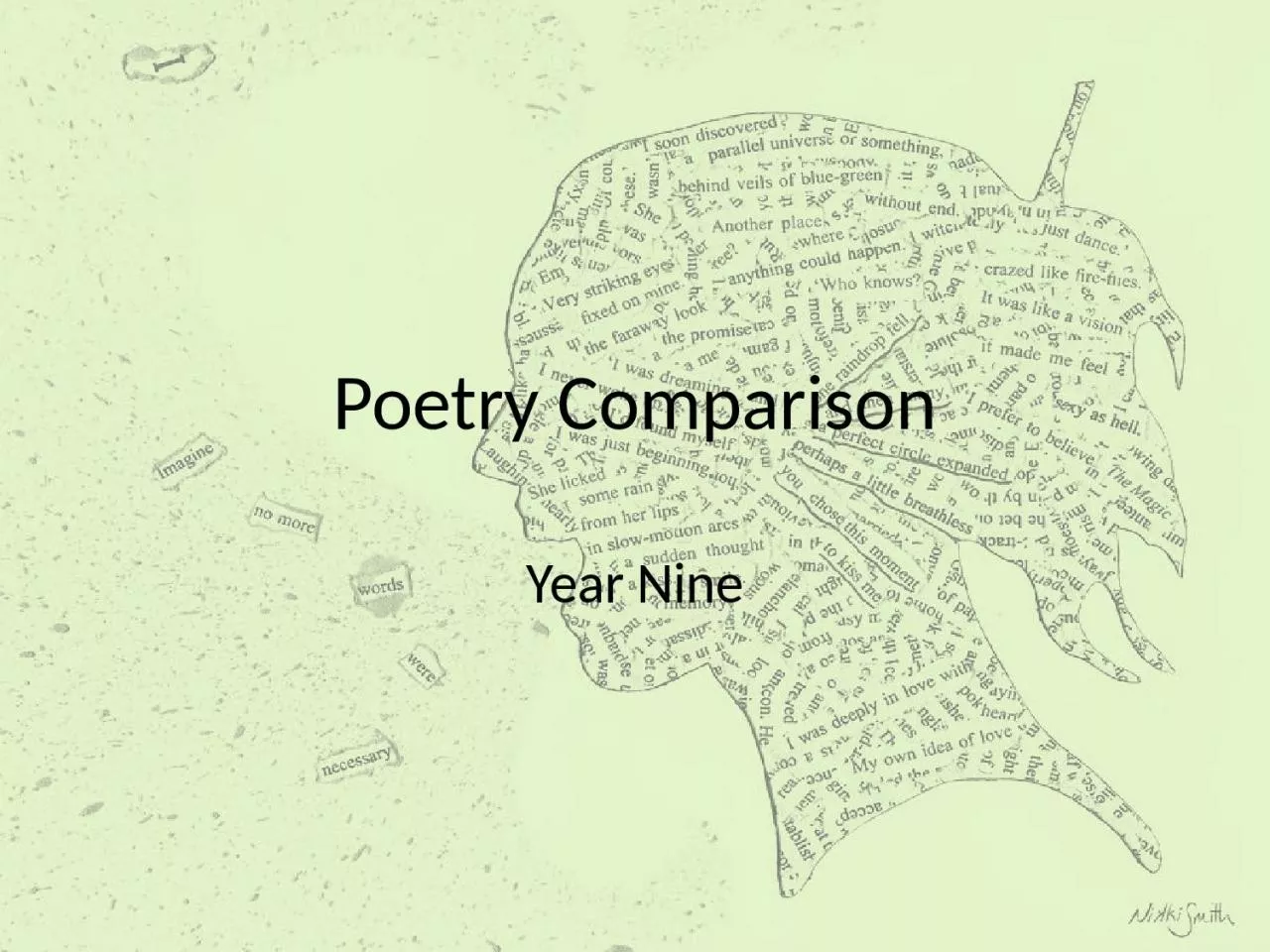 PPT-Poetry Comparison Year Nine