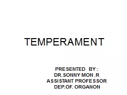 TEMPERAMENT    PRESENTED  BY :