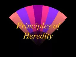 Principles of Heredity You’re only writing down