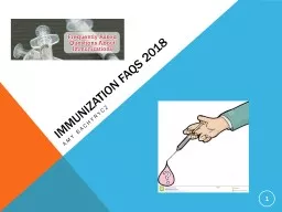 Immunization FaQs 2018 Amy Bachyrycz