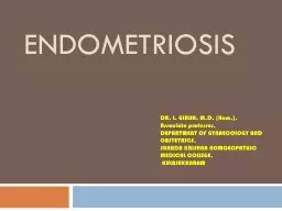 Endometriosis DR. L. GIRIJA.