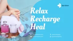 Relax Recharge Heal yourwebsite.com